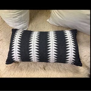 Target Lumbar Tribal Black and White Accent Pillow